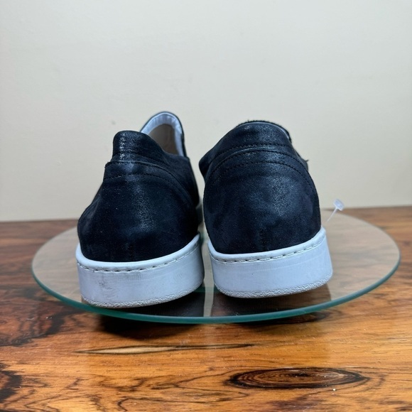 DAVID TATE Valentina Metallic Slip-On Sneaker - Black / Rose Leather - Picture 9 of 15